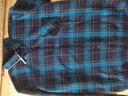 花花公子純棉長(cháng)袖襯衫男秋冬季保暖休閑襯衣男中年父親爸爸裝格子加厚 HB685 加絨 2XL 適合140斤一159斤 曬單實(shí)拍圖