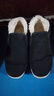 3514保暖羊毛布鞋老人鞋套腳款男士爸爸鞋冬季加厚棉鞋 黑色 42  曬單實(shí)拍圖