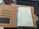 超友【全網(wǎng)熱賣(mài)】活頁(yè)筆記本子A5棕色100張200頁(yè)6孔皮面商務(wù)記事本拆卸日記本  活頁(yè)本棕色A5 010 曬單實(shí)拍圖