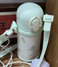 膳魔師（THERMOS）兒童保溫杯316L不銹鋼杯寶寶吸管杯哈利波特學(xué)生水杯喝水杯子水壺 薄荷綠 吸管杯400ml（含備用吸管） 曬單實(shí)拍圖