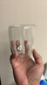 GLASSLOCK杯子雙層咖啡玻璃杯耐熱防燙透明拿鐵牛奶家用水杯簡(jiǎn)約無(wú)柄350ml 曬單實(shí)拍圖