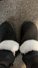 潔麗雅棉拖鞋女款冬季外穿厚底雪地靴2025新款防滑保暖全包跟情侶棉鞋男 典雅黑 【99%抗菌不臭腳】 38-39 【適合37-38碼】 曬單實(shí)拍圖
