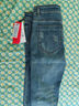 皮爾卡丹（pierre cardin）牛仔褲男秋冬季寬松休閑直筒褲男棉彈潮牌復古褲子男裝 懷舊藍 31 曬單實(shí)拍圖