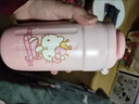 迪士尼（Disney）保溫杯女款帶杯套卡通雙飲咖啡杯便攜高顏值可愛(ài)陶瓷水杯 凱蒂貓【含杯套】 420ml 曬單實(shí)拍圖