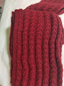 回力圍巾女冬季針織毛線(xiàn)韓版百搭紅色新款圣誕新年禮物情侶圍脖本命年 曬單實(shí)拍圖