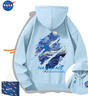 NASA STONE聯(lián)名梵高星空霧霾藍連帽衛衣男女春秋2026冬季加絨青少年長(cháng)袖衣服 連帽霧霾藍梵高星空衛衣（加絨款 S 85斤-105斤 曬單實(shí)拍圖
