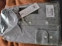 杉杉【純棉磨毛】襯衫男長(cháng)袖新款休閑商務(wù)全棉格子襯衣 灰白格子 41 曬單實(shí)拍圖