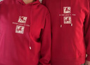 班尼路（Baleno）連帽衛衣男春季馬年新款潮流長(cháng)袖外套本命年情侶紅色新年戰袍上衣 曬單實(shí)拍圖