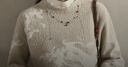 日著(zhù)（rizhuo）【【非遺歸途】提花羊毛衣2025新款冬季寬松慵懶紅色針織上衣 鄉土米 M 曬單實(shí)拍圖