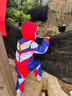 ULTRAMAN迪迦奧特曼衣服男童男孩秋冬加絨連帽護鏡外套套裝120cm 曬單實(shí)拍圖