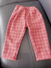 G.duck童裝女童褲子秋冬加絨兒童毛呢褲加厚保暖寶寶衛褲春秋女孩格子褲 兔子咖色【加絨】 130 建議120-130cm7-8歲 曬單實(shí)拍圖