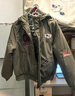 F426【趙露思同款】冬季新款美式復古連帽毛領(lǐng)派克棉服 軍綠色 S 曬單實(shí)拍圖