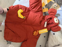 巴拉巴拉兒童羽絨服女童男童裝年嬰兒寶寶冬季保暖外套厚萌趣可愛(ài) 紅色小猴61003-灰鴨絨 100 （充絨量76g 適合2-3歲） 曬單實(shí)拍圖