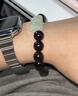 靈木閣天然印度小葉紫檀手串老料木質(zhì)佛珠男女士文玩手鏈和田玉貔貅禮物 「高密度圓珠款」15mm-小葉紫檀和田玉貔貅手串 曬單實(shí)拍圖