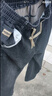 真維斯（Jeanswest）牛仔褲男秋冬季新款寬松松緊腰休閑小直筒褲男士彈力百搭長(cháng)褲男款 222藍灰 31 （2尺4）建議120-130斤穿 曬單實(shí)拍圖