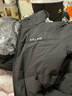 卡爾美（KELME）戶(hù)外羽絨服男冬季新款連帽保暖鴨絨面包服 瑪瑙黑 【英文LOGO】 M 曬單實(shí)拍圖
