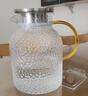 京東京造 涼水壺 耐熱耐高溫玻璃冷水壺茶水分離泡茶杯1.2L 曬單實(shí)拍圖