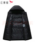 紅蜻蜓（RED DRAGONFLY）羽絨服男中長(cháng)款90絨子鴨絨防風(fēng)加厚防寒保暖連帽外套上衣黑色XL 曬單實(shí)拍圖