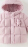 戴維貝拉（DAVE＆BELLA）防水女童羽絨服女寶寶白鴨絨外套冬裝新款兒童上衣小童外衣 丁香紫【現貨】 100 cm 【充絨量80g】 曬單實(shí)拍圖