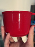 MUJI炻瓷 馬克杯 水杯杯子 桌面 帶把手 咖啡杯 家用  紅色 S 330ml 曬單實(shí)拍圖