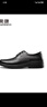 奧康（Aokang）皮鞋男鞋休閑商務(wù)鞋舒適職場(chǎng)系帶男士正裝鞋英倫風(fēng)鞋子 黑色40碼 曬單實(shí)拍圖