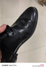 百麗男鞋商務(wù)正裝皮鞋休閑增高軟底真皮鞋10503AM0 黑色-絨里2 41 曬單實(shí)拍圖