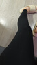 chicnear大碼瑜伽褲女健身褲高腰提臀運動(dòng)褲胖妹妹緊身褲鯊魚(yú)褲 黑色 【默認常規，1.65以上找客服發(fā)加長(cháng)版】 3XL 建議160-180斤 曬單實(shí)拍圖