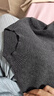 紅袖肌理感針織衫上衣秋季新款女裝正肩顯瘦氣質(zhì)百搭保暖半高領(lǐng)毛衣 深灰080 S 曬單實(shí)拍圖