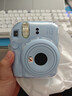 富士（FUJIFILM）instax  mini12 一次成像 立拍立得相機 mini12 繡球藍 套餐五（官方標配+水晶殼+肩帶+白邊相紙20張） 曬單實(shí)拍圖