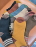 襪子女加絨加厚保暖中筒襪復古拼色條紋秋冬美拉德毛圈襪 【八雙裝】冬日顏色組合 8雙 均碼 秋冬保暖毛圈襪 36-42碼 曬單實(shí)拍圖
