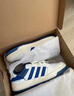 adidas ENTRAP美式校園風(fēng)運動(dòng)少年感復古籃球風(fēng)板鞋男女阿迪達斯 白/藍   41 曬單實(shí)拍圖