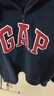 蓋璞（GAP）男女裝2025秋季logo搖粒絨半拉鏈立領(lǐng)衛衣 海軍藍 M (170/92A) 亞洲尺碼 曬單實(shí)拍圖