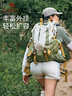 駱駝（CAMEL）戶(hù)外登山包旅行輕便大容量雙肩包騎行跑步男女包1F01018B淺卡其 曬單實(shí)拍圖