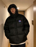 NASA GISS棉服男冬季港風(fēng)潮牌保暖防風(fēng)加棉休閑連帽棉衣外套男 黑色 L 曬單實(shí)拍圖