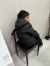巴拉巴拉童裝兒童羽絨服女男童2025新款冬中長(cháng)款加厚保暖外套純色連帽衣服 黑色90001-灰鴨絨 130 充絨量137g 曬單實(shí)拍圖