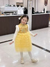 G.duck小黃鴨童裝公主裙女童連衣裙冬季新中式蛋糕裙兒童裙子加絨拜年服 粉色 120 建議5~6歲【110-120cm】cm 曬單實(shí)拍圖