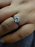 IDC河南人工培育鉆石18K金鉆戒結婚鉑金1克拉TF六爪戒指求婚老婆女友 PT950鉑金【D色/VVS/NGIC證書(shū)】 1克拉【重金版】 曬單實(shí)拍圖