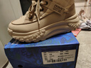 唐獅（TonLion）雪地靴女鞋冬季加絨保暖棉鞋女士厚底增高休閑馬丁靴女靴 卡其 38 曬單實(shí)拍圖