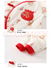 貝瑞加（Babyprints）嬰兒夾棉連體衣男女寶寶秋冬加厚保暖爬服春節拜年衣服新年哈衣66 曬單實(shí)拍圖