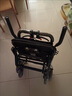 鳳凰（Phoenix）輪椅手動(dòng)輪椅車(chē)可折疊老年人旅行便攜式家醫用碳鋼飛機輪椅 新款飛機輪椅【12寸蜂窩輪】黑色坐墊【碳鋼】 曬單實(shí)拍圖