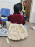 班喜迪女童連衣裙冬裝2025新款兒童公主裙子寶寶周歲禮服秋冬加絨拜年服 曬單實(shí)拍圖