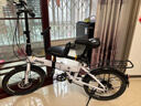Jeep吉普折疊自行車(chē)成人20寸男女士變速通勤運動(dòng)單車(chē)-賽利 皎月白-輻條輪-碟剎 20寸 7速 曬單實(shí)拍圖