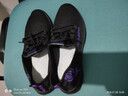 新款老北京布鞋女健步鞋軟底防滑媽媽運動(dòng)鞋透氣網(wǎng)鞋時(shí)尚休閑單鞋 500 玫瑰黑底 紫色 39 曬單實(shí)拍圖