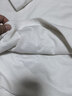 拇指白小T【可機洗拒水鵝絨T】秋冬男女羽絨保暖T恤上衣打底衫 男皓白 XL 曬單實(shí)拍圖