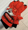 汪汪隊立大功兒童五指滑雪手套加絨男女童玩雪手套防風(fēng)保暖打雪仗 大紅 曬單實(shí)拍圖