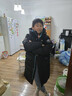 鴨鴨兒童羽絨服男童女童中大童長(cháng)款加厚初中生加絨外套 鉆石黑 160cm  曬單實(shí)拍圖