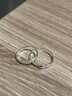 BJYLS999足銀戒指女男素圈食指環(huán)小眾開(kāi)口純銀尾戒飾品生日禮物送女友 【999足銀】極簡(jiǎn)素圈戒指-女款 曬單實(shí)拍圖