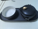 叁旬 黑陶干泡小茶臺簡(jiǎn)約家用儲水茶海陶瓷功夫茶具茶盤(pán)托盤(pán)描金 曬單實(shí)拍圖