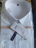 阿悠胖大碼竹纖維長(cháng)袖襯衫男休閑商務(wù)寬松彈力胖子大號免燙抗皺打底襯衣 曬單實(shí)拍圖