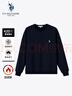 U.S. POLO ASSN.衛衣男加絨重磅長(cháng)袖t恤保暖打底衫男士百搭上衣藏藍色 L 曬單實(shí)拍圖